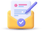 envelope icon with data